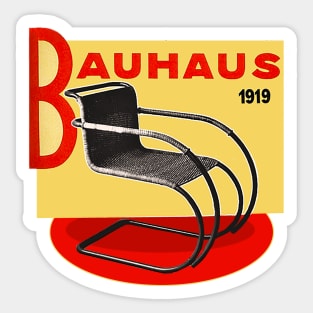 Bauhaus Avant-garde art school! Modernist armchair. Sticker